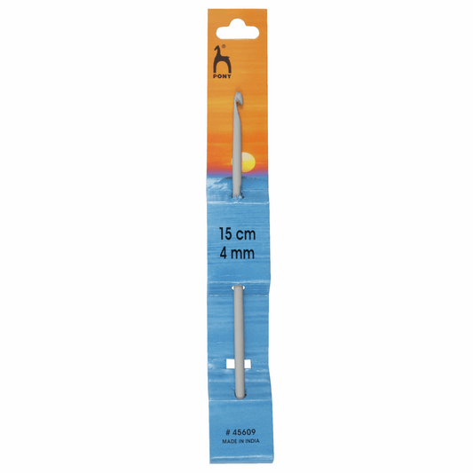 PONY Aluminium Crochet Hook - 15cm x 4mm