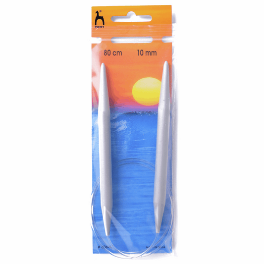 PONY Classic Circular Fixed Knitting Pins - 80cm x 10.00mm