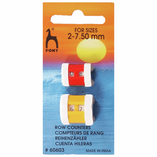 PONY Knitting Row Counter Pack - Adjustable 2mm-7.5mm