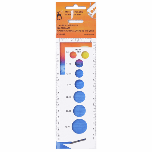 PONY Knitters Gauge 11mm-25mm