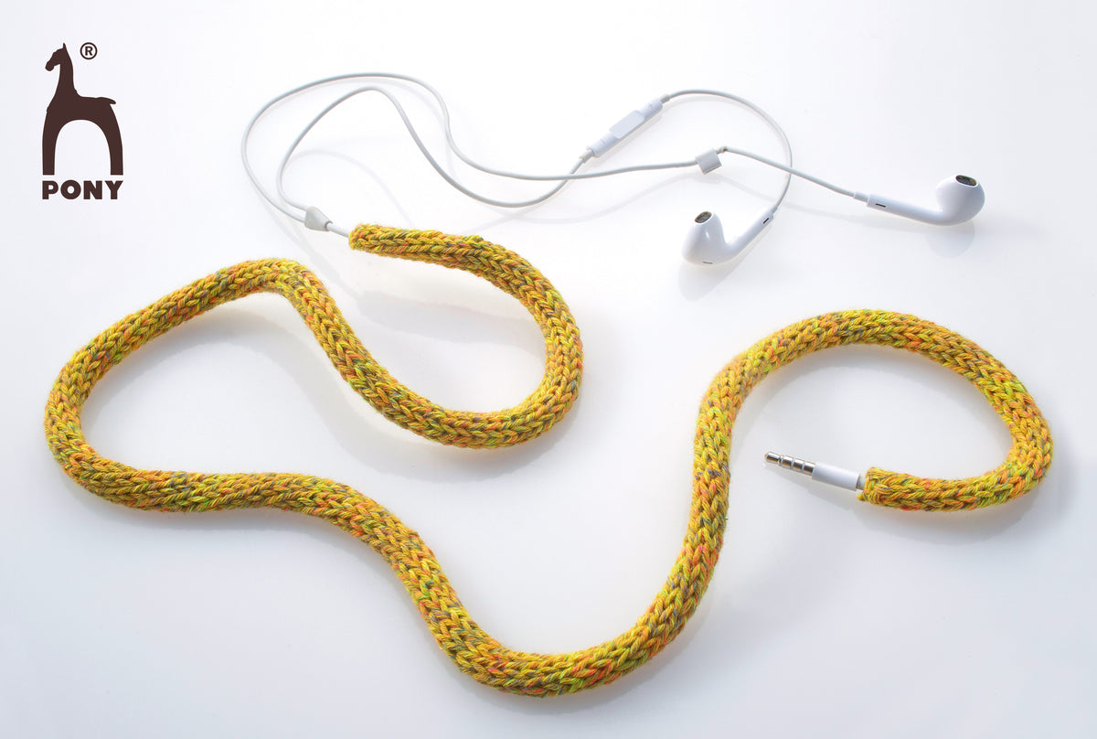 Pony plastic split French knitter