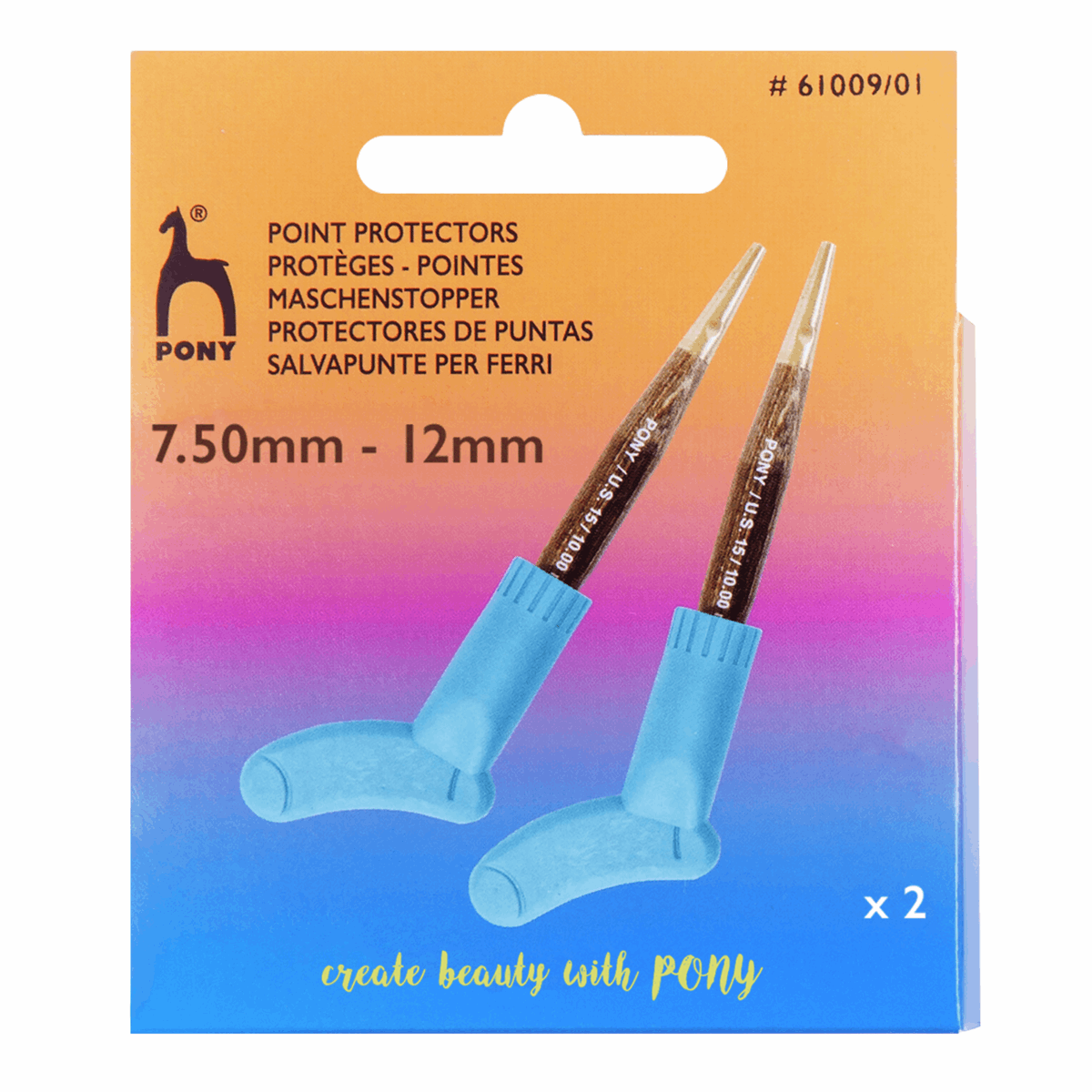PONY Red Sock Shape Point Protectors 7.5mm-12mm