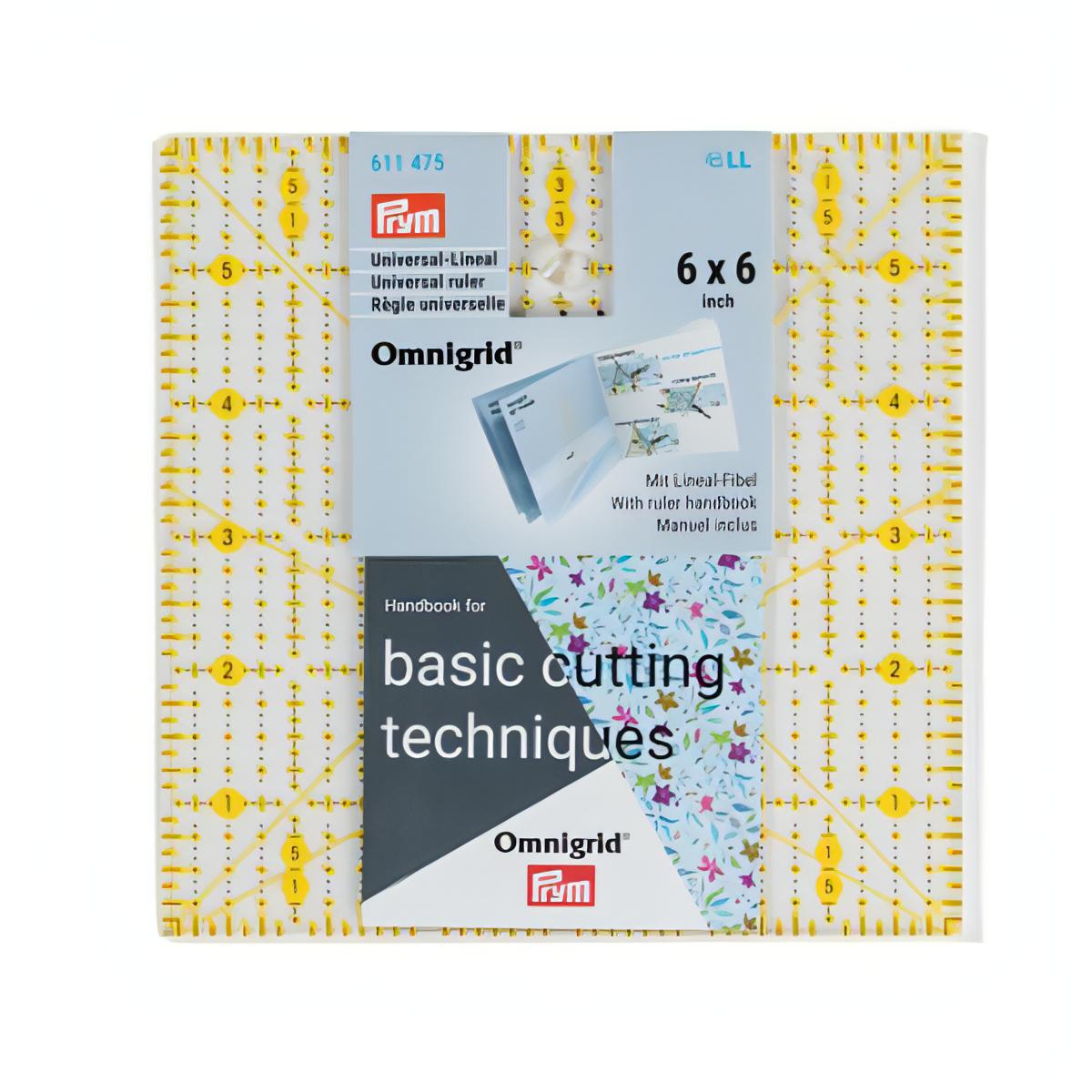 Prym Omnigrid Universal Ruler - 6 x 6 inch