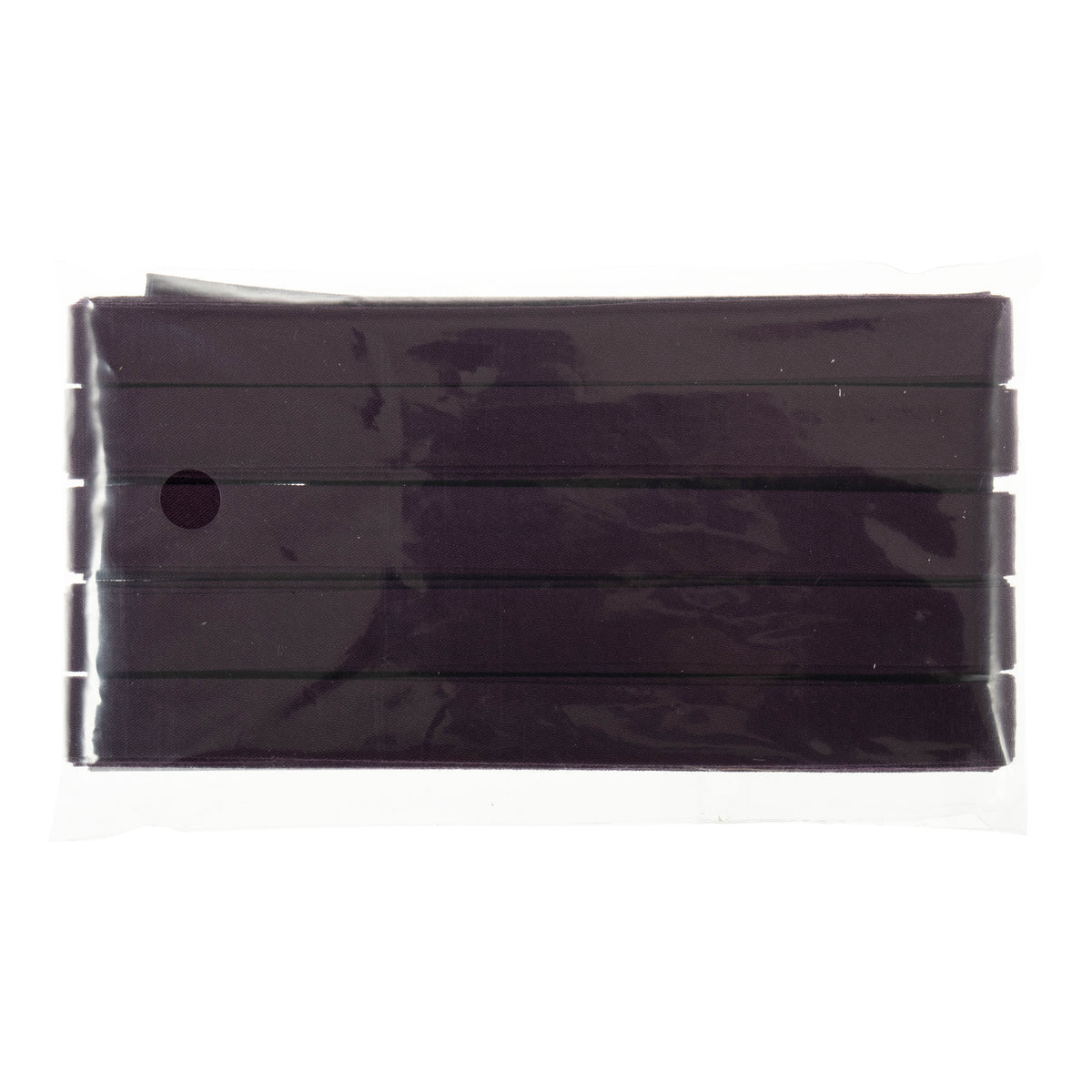 Aubergine polycotton bias binding on card
