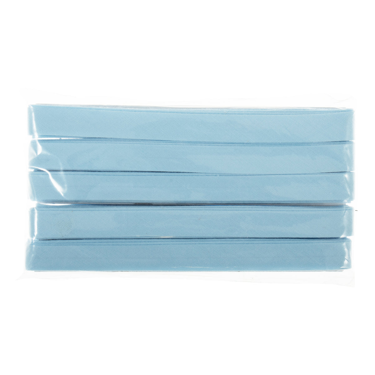 Pale blue polycotton bias binding on card