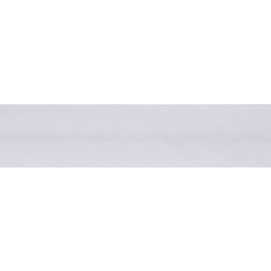 Polycotton Bias Binding 2.5m x 12mm - White