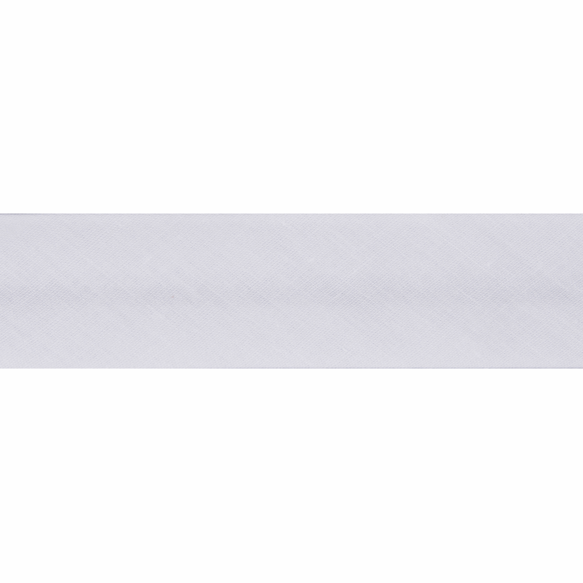 Polycotton Bias Binding 2.5m x 25mm - White