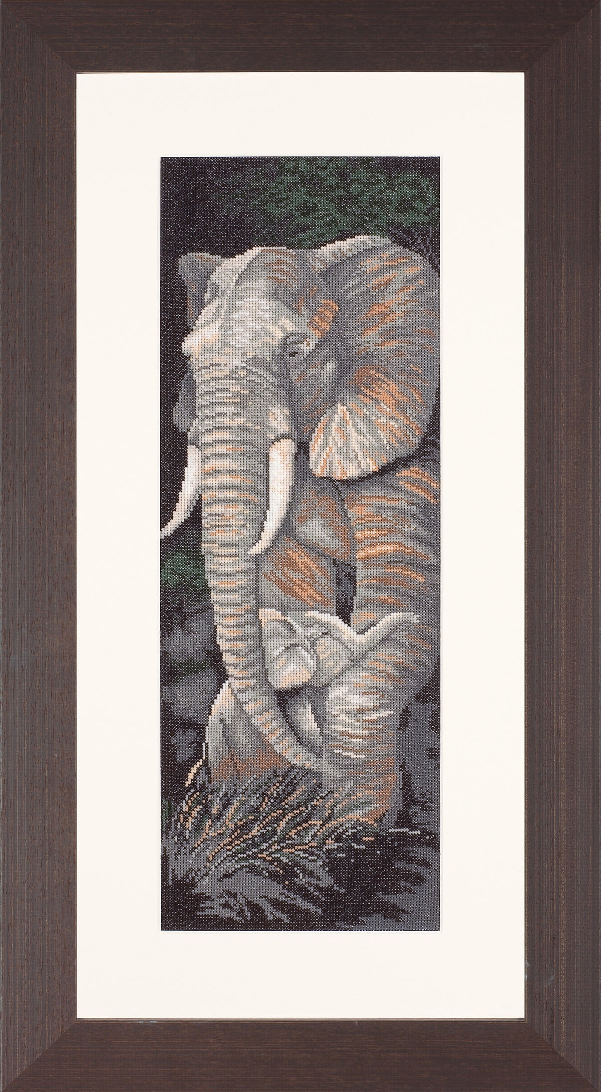 Lanarte Protective Care counted cross stitch kit showing the finished design
