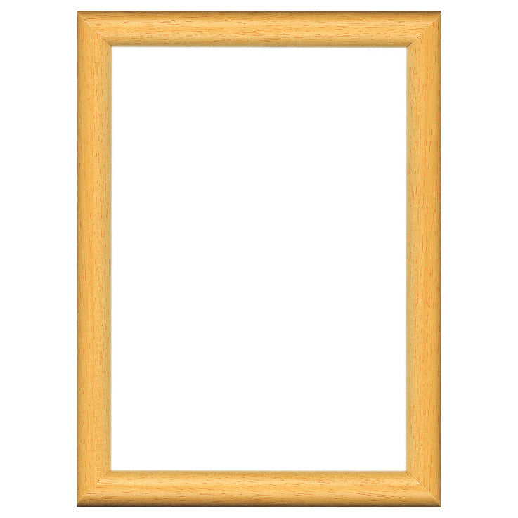 Natural rectangular wooden needlecraft display frame