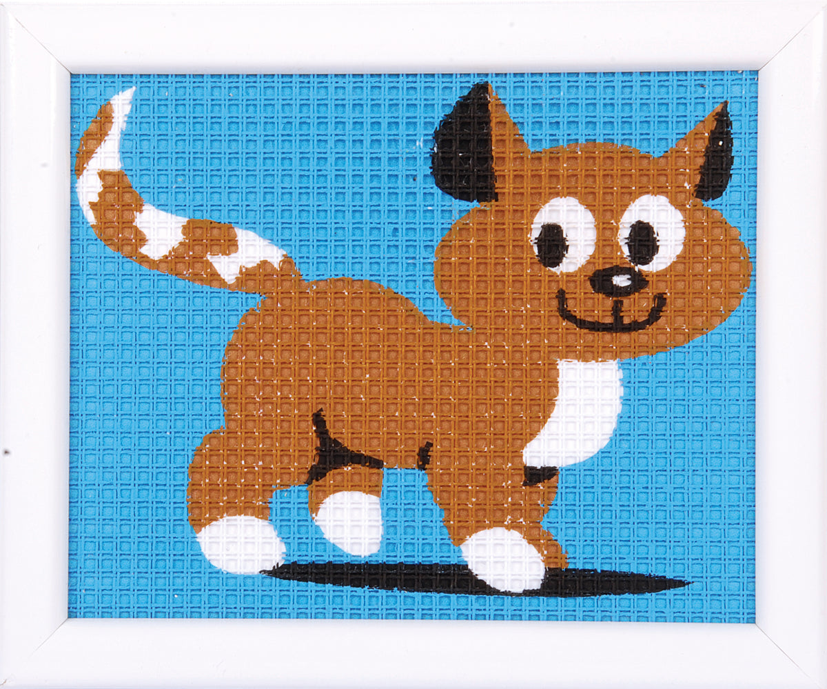 Vervaco kitten tapestry kit showing the finished design