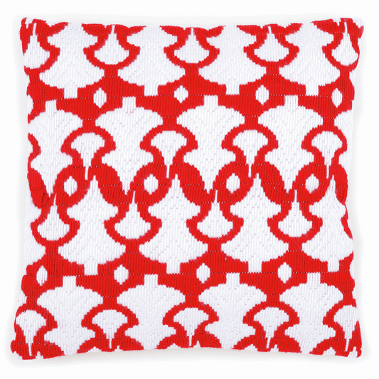 Vervaco Long Stitch Cushion Kit - Christmas Trees