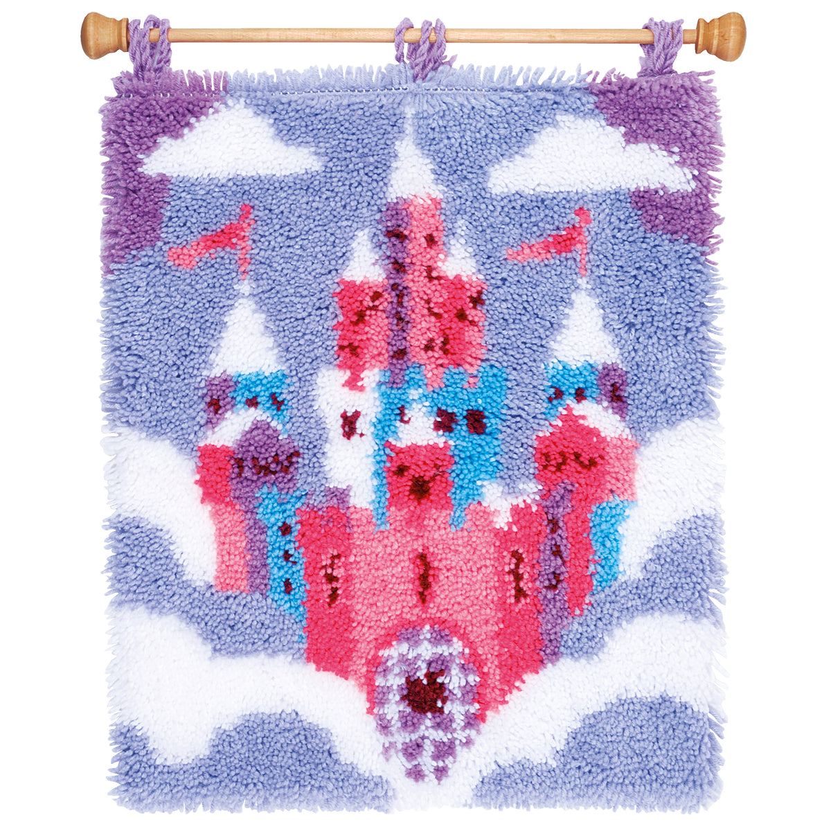 Vervaco fairy tale castle latch hook rug kit