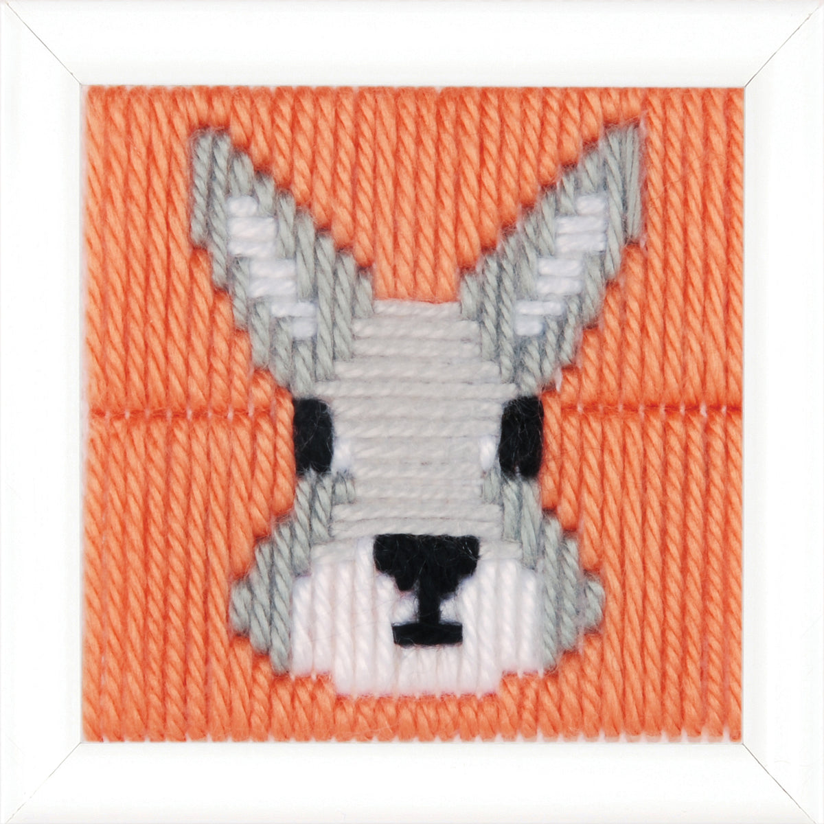 Finished Yvonne long stitch picture