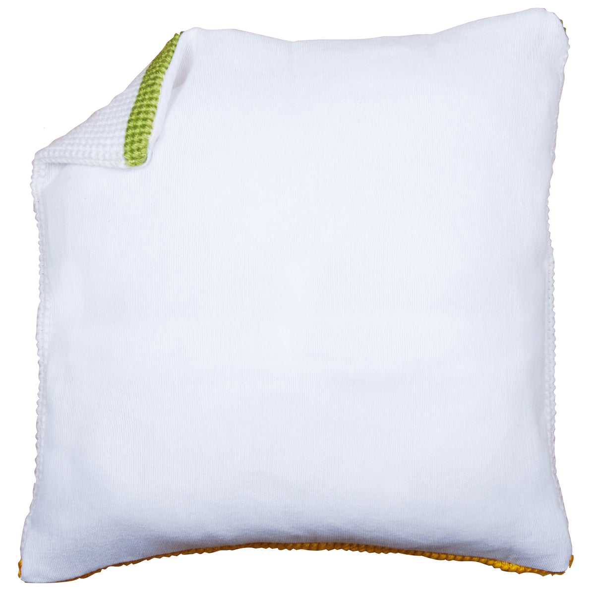White cotton cushion back without zip