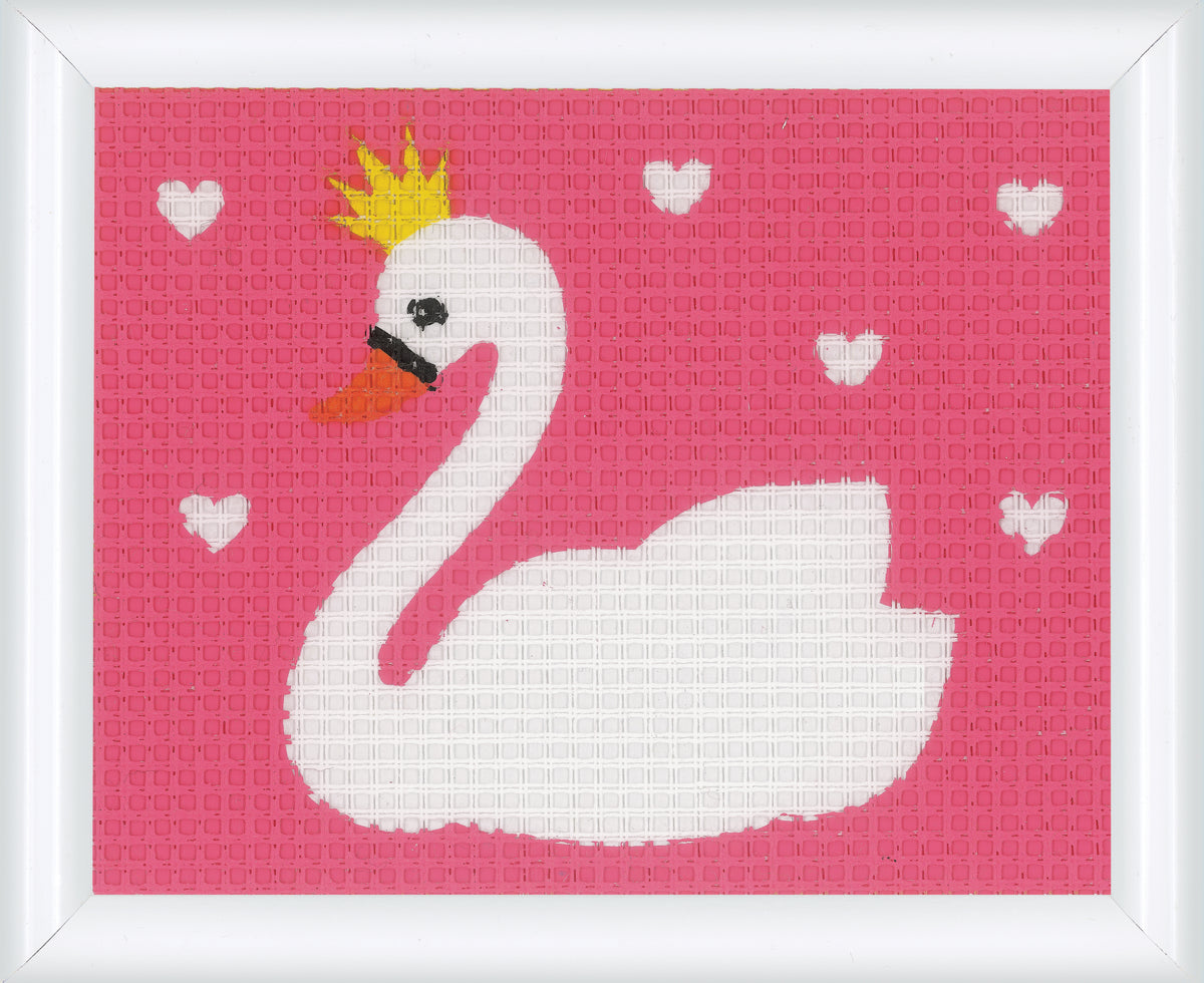 Small tapestry picture of a swan