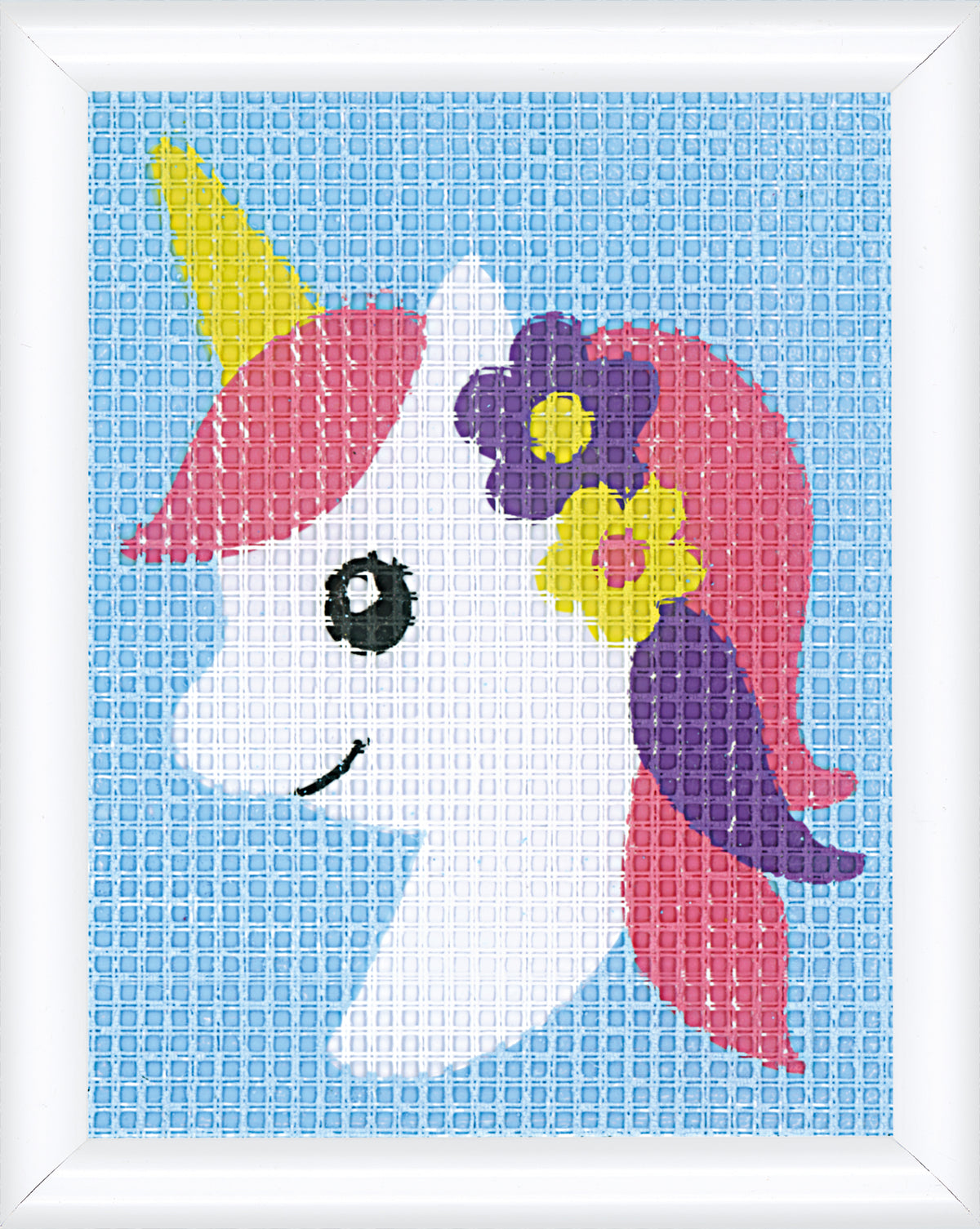 Small tapestry of a white unicorn