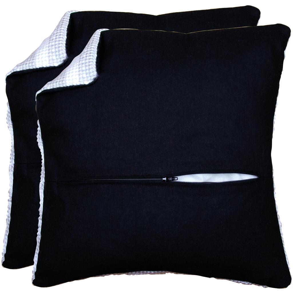 Vervaco black zipped cushion back fabric
