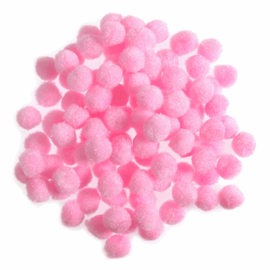 Trimits Light Pink Pom Poms - 7mm (Pack of 100)