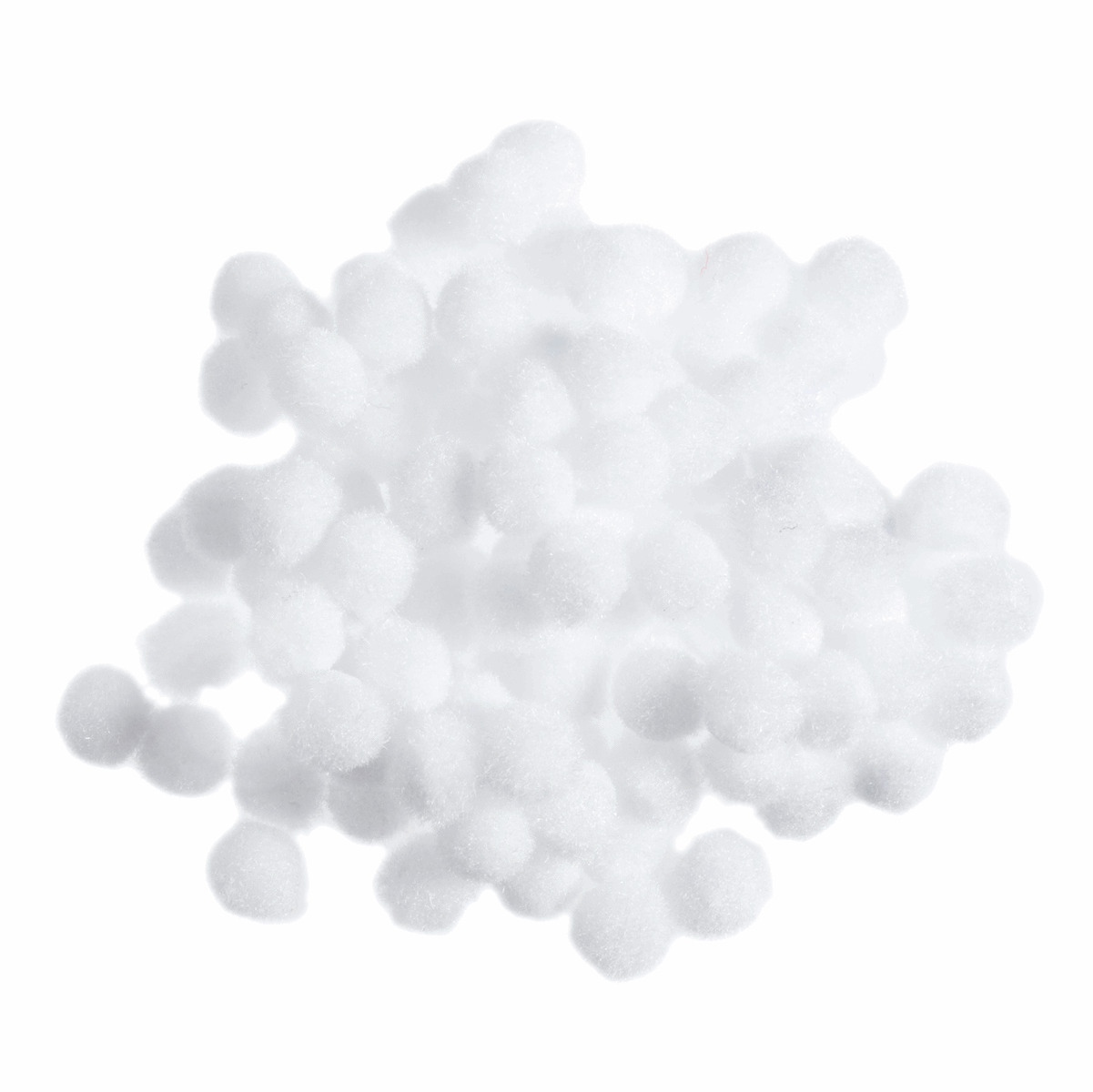 Trimits White Pom Poms - 7mm (Pack of 100)