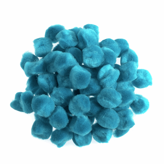 Trimits Light Blue Pom Poms - 13mm (Pack of 100)