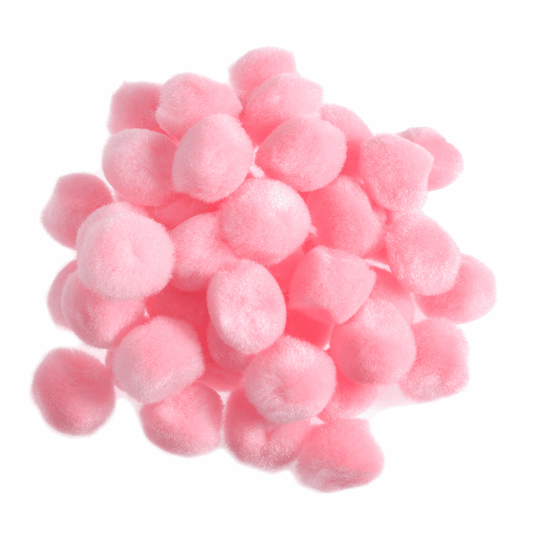 Trimits Light Pink Pom Poms - 13mm (Pack of 100)