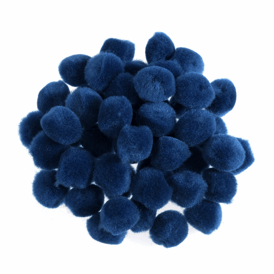 Trimits Royal Blue Pom Poms - 13mm (Pack of 100)