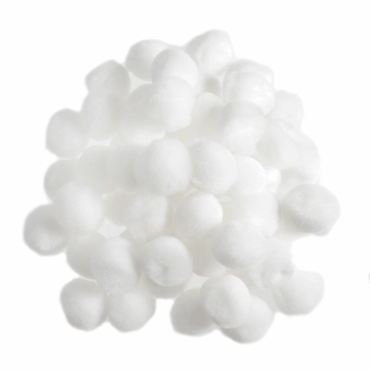 Trimits White Pom Poms - 13mm (Pack of 100)