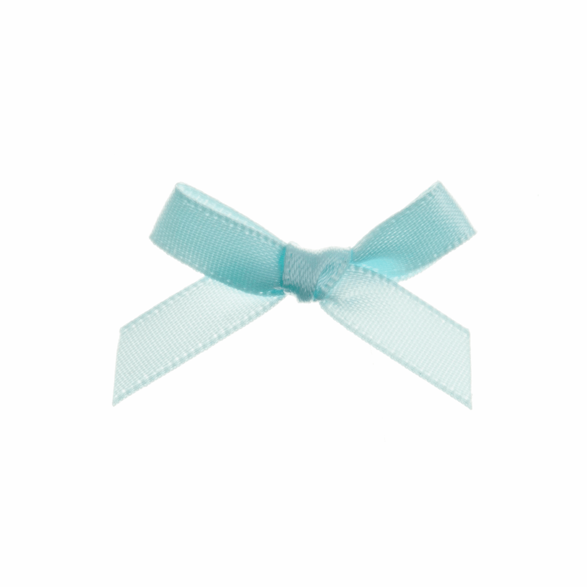 Light Blue Mini Satin Bow - 3mm (Pack of 100)