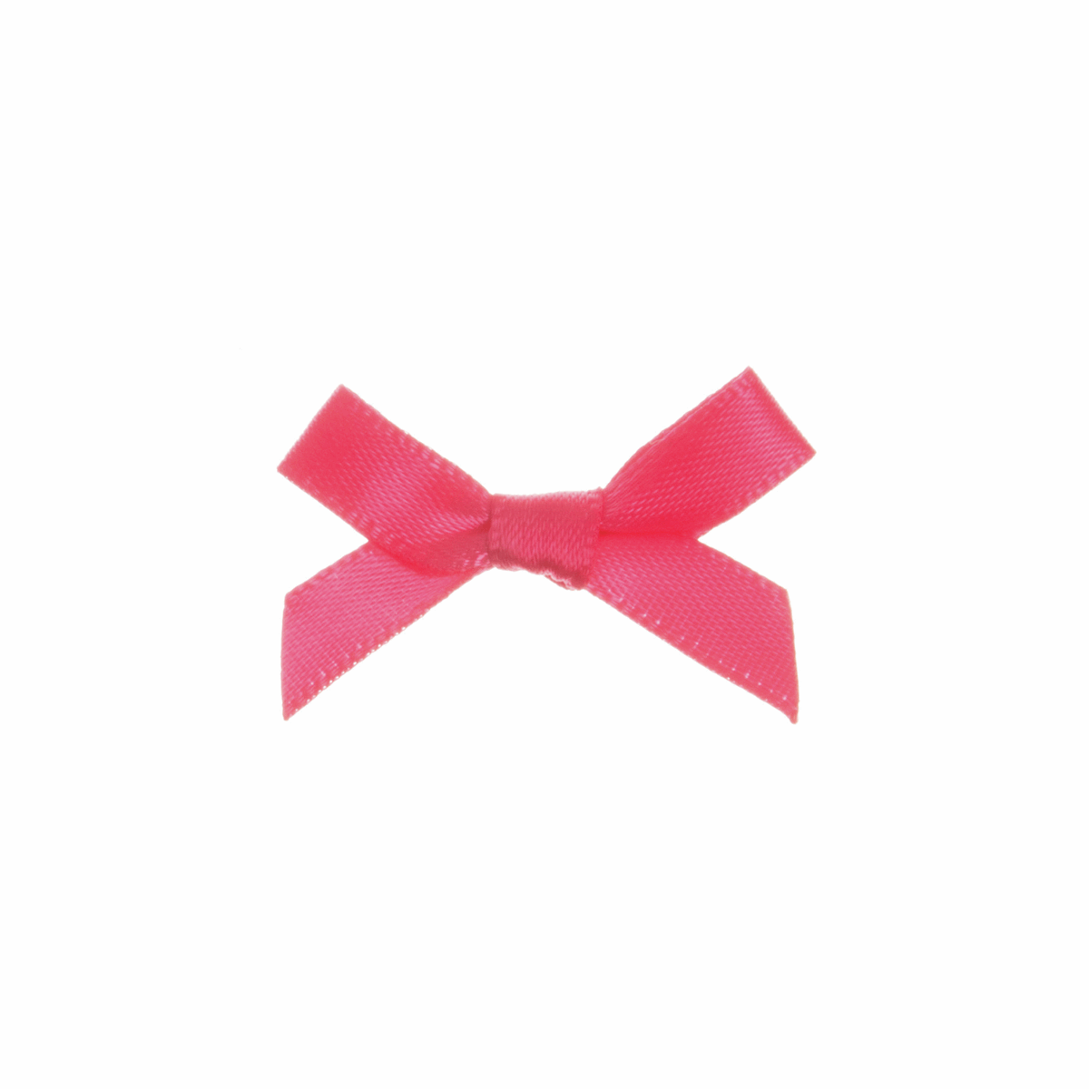 Shocking Pink Satin Craft Bow - 7mm (Pack of 100)