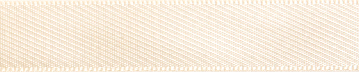 Reel of cream 25mm satin ribbon