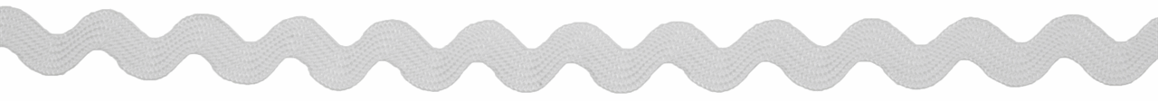 White Ric Rac Ribbon - 4m x 6mm