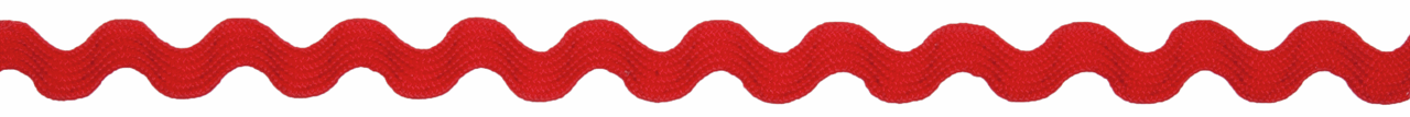 Red Ric Rac Ribbon - 4m x 6mm