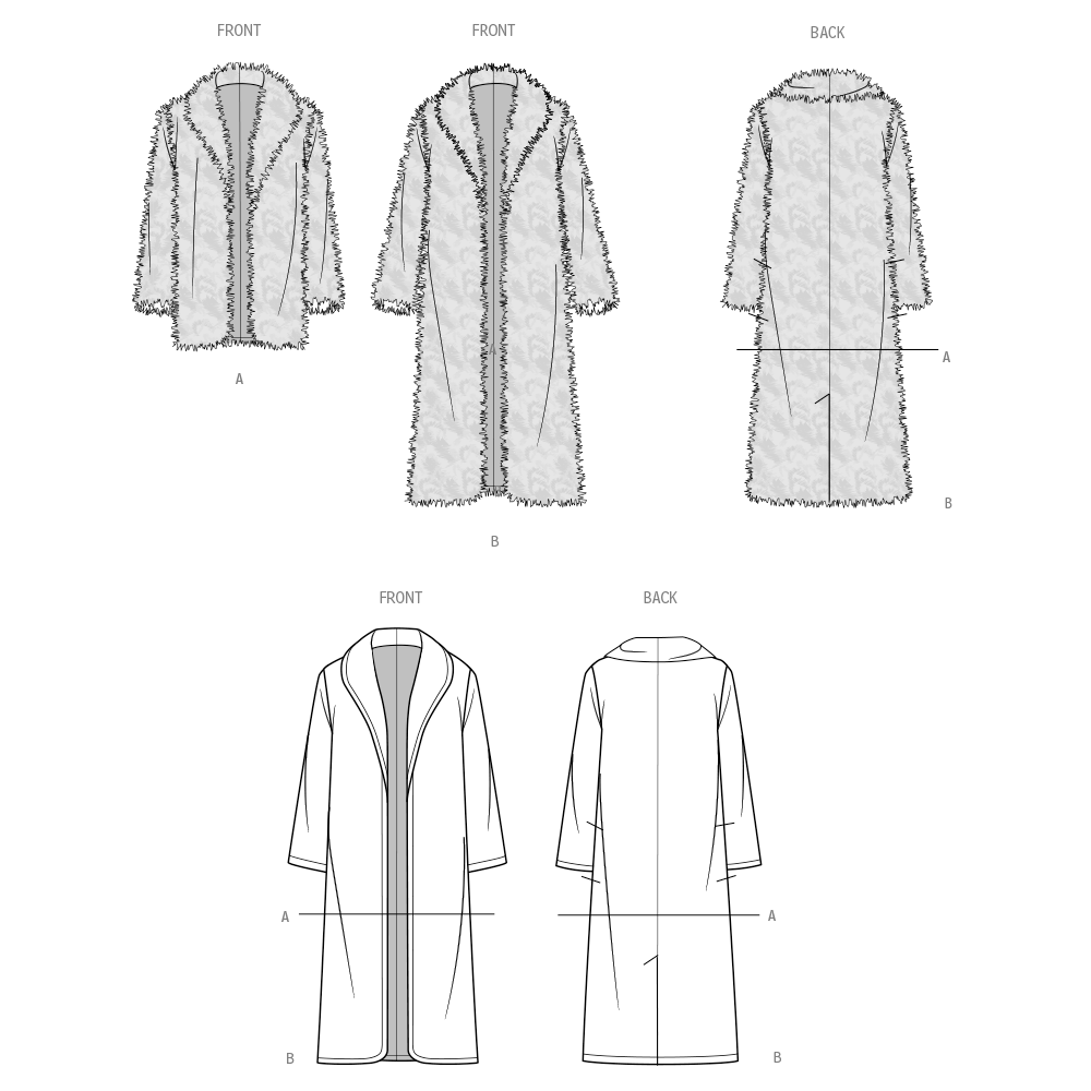 Simplicity S3008 sewing pattern envelope showing jackets and coats