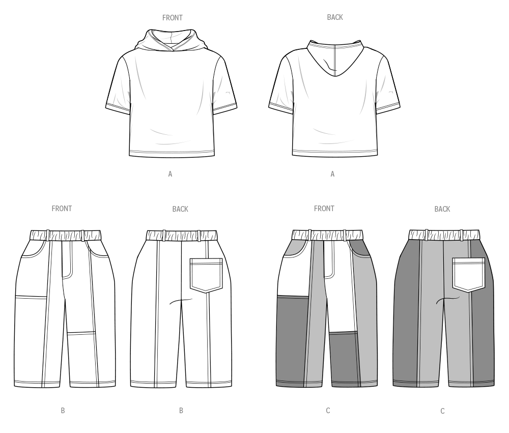Simplicity S3013 sewing pattern envelope showing casual wear
