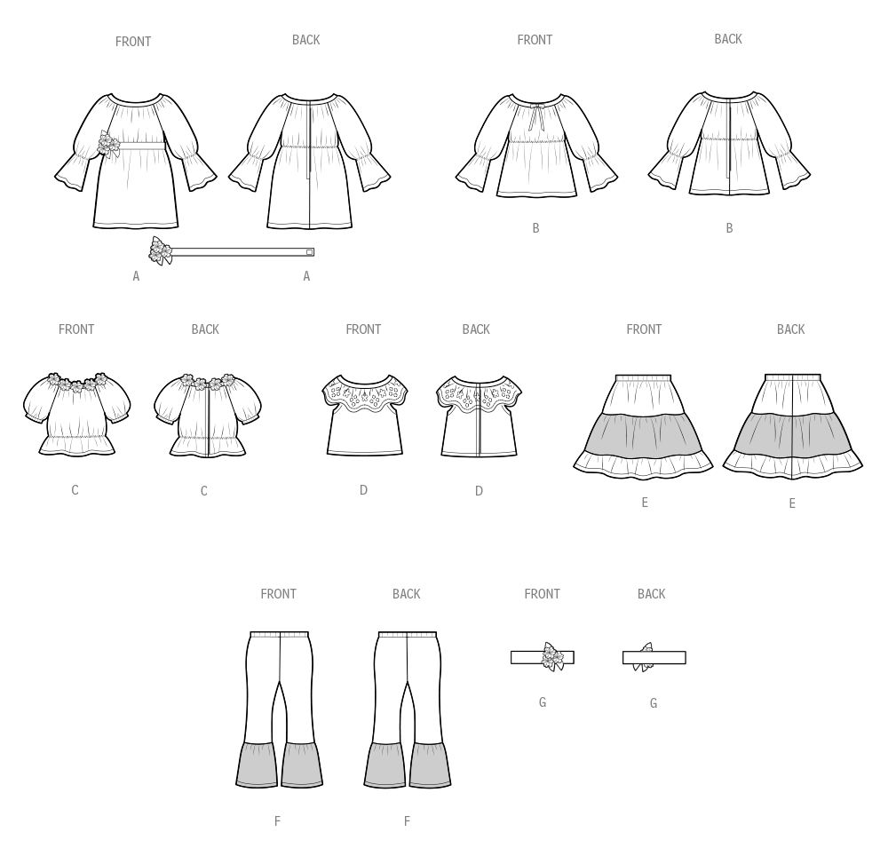 Simplicity S3092 sewing pattern envelope showing doll clothes