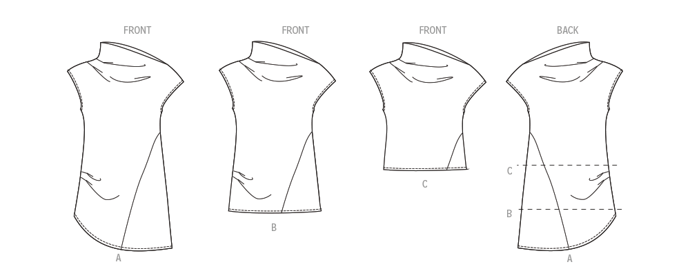 Simplicity S3233 women's top pattern envelope