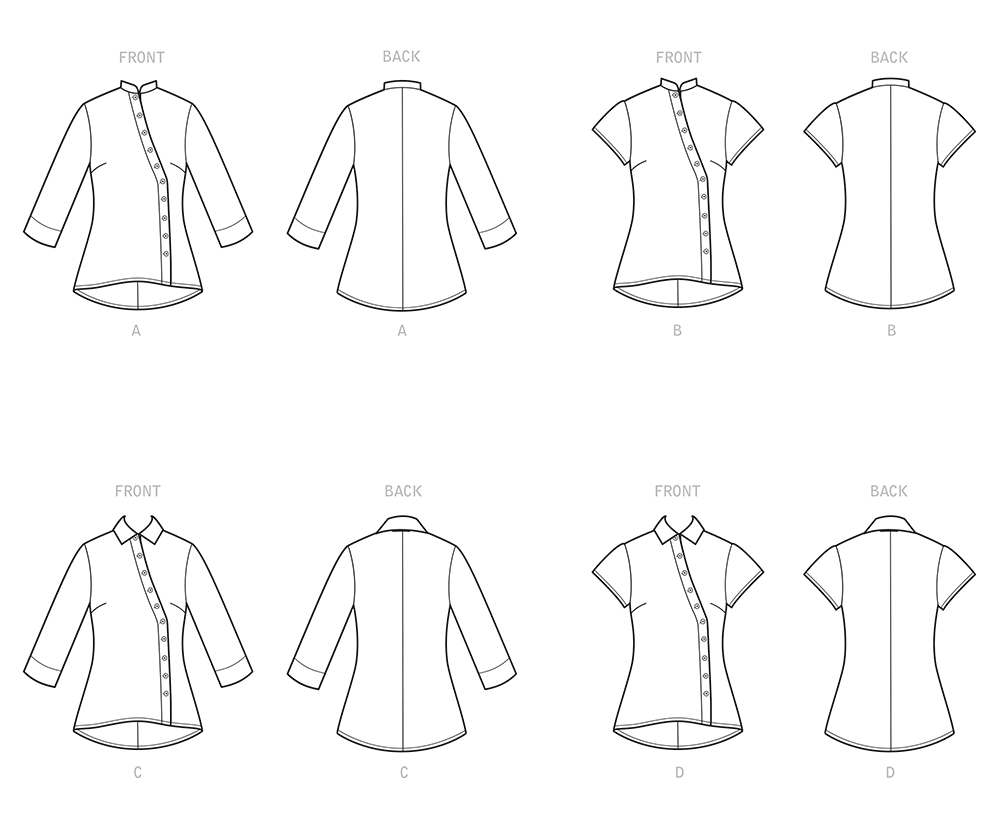 Simplicity S9106 sewing pattern envelope showing the Misses' Tops designs