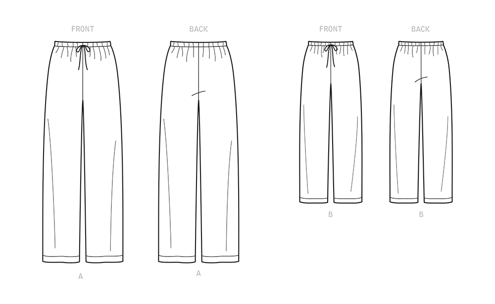 Simplicity S9129 pattern envelope showing lounge trousers
