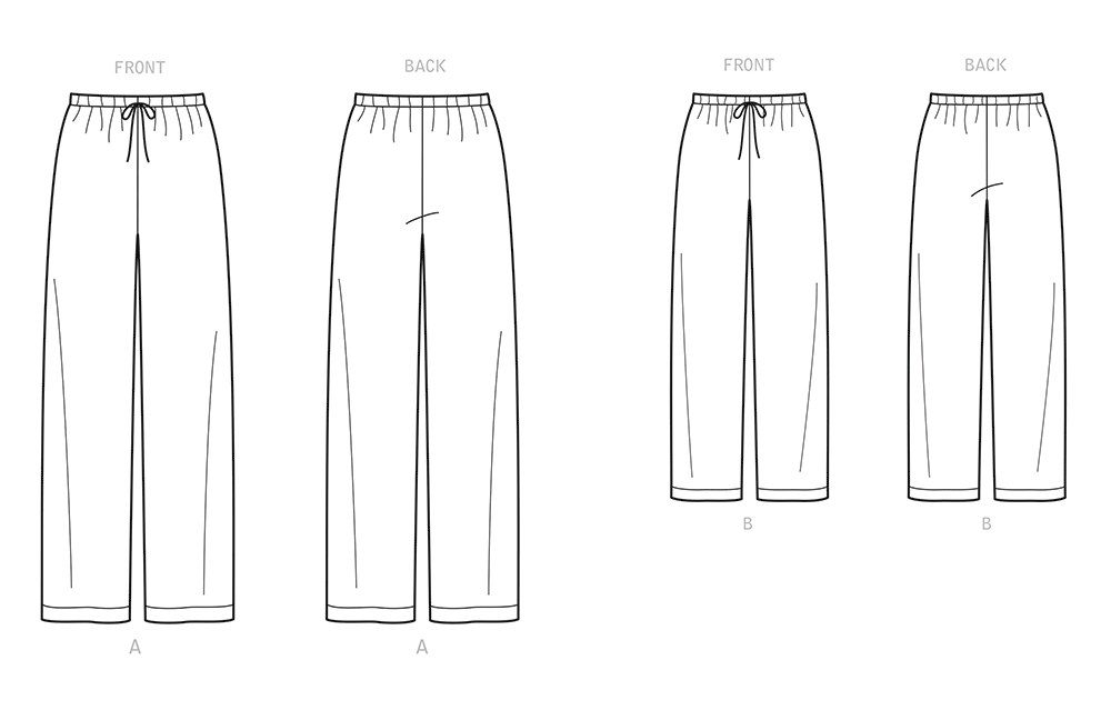 Simplicity S9132 pattern envelope showing pull-on trousers