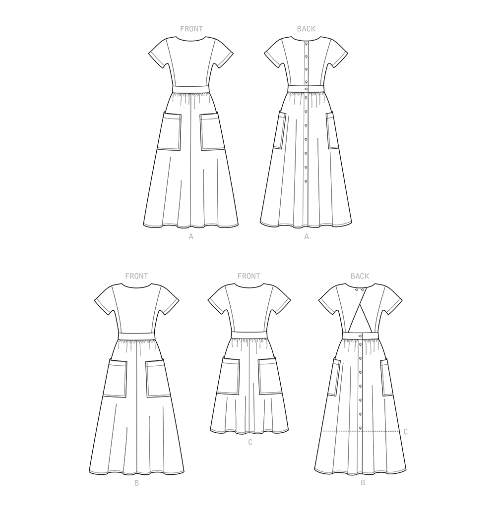 Simplicity S9324 sewing pattern envelope showing misses' dress designs