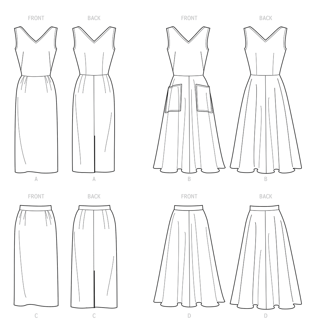 Simplicity S9449 sewing pattern envelope showing women's dress