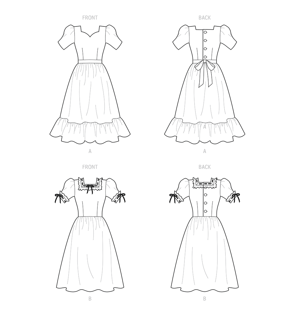 Simplicity S9464 sewing pattern envelope showing women's dress