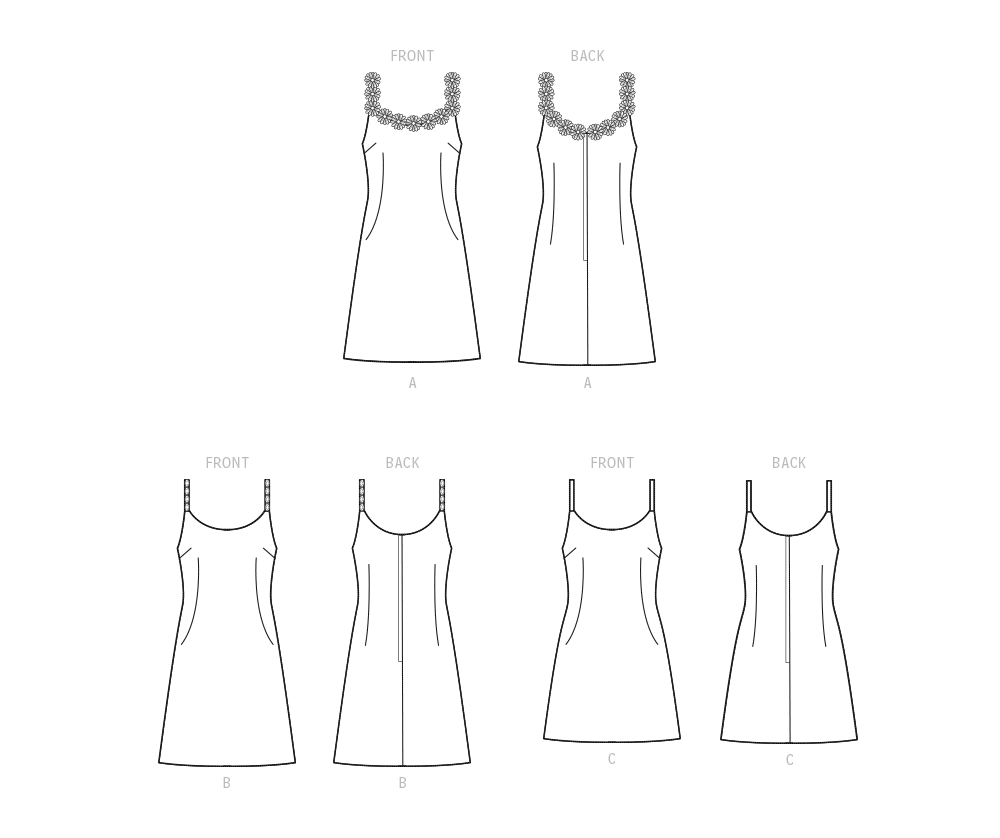 Simplicity S9594 sewing pattern envelope showing a dress