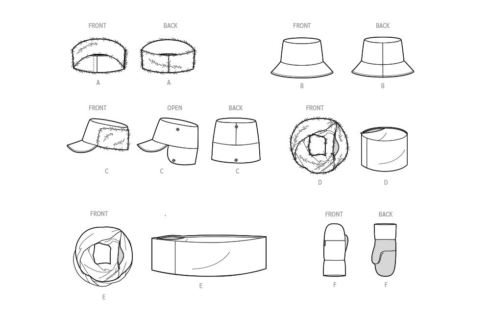 Simplicity sewing pattern S9658 envelope showing accessories with hidden pockets