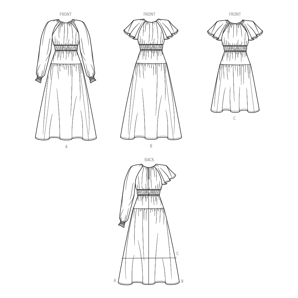 Simplicity sewing pattern S9678 envelope showing misses' dress