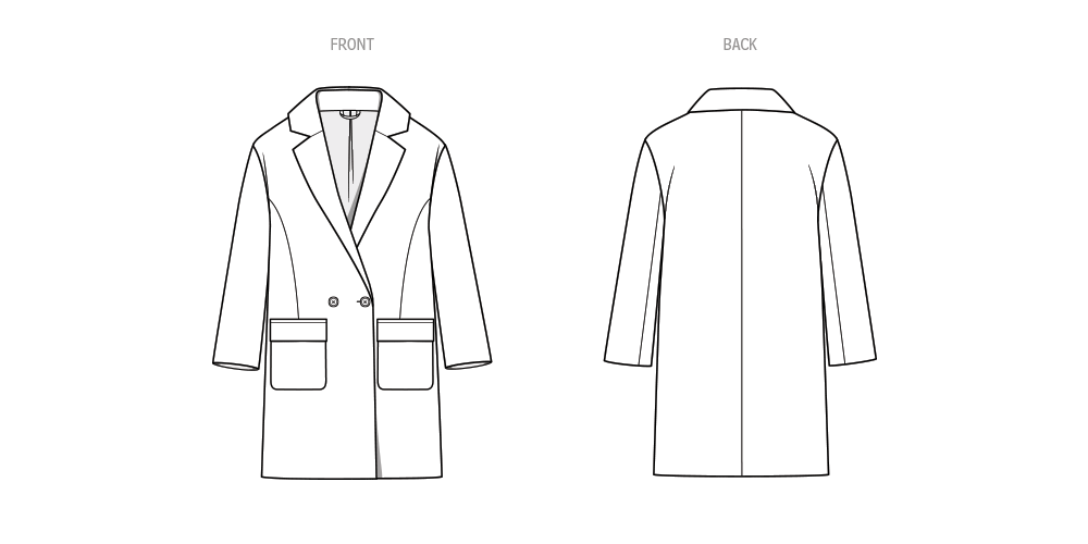 Simplicity S9854 tailored jacket sewing pattern envelope