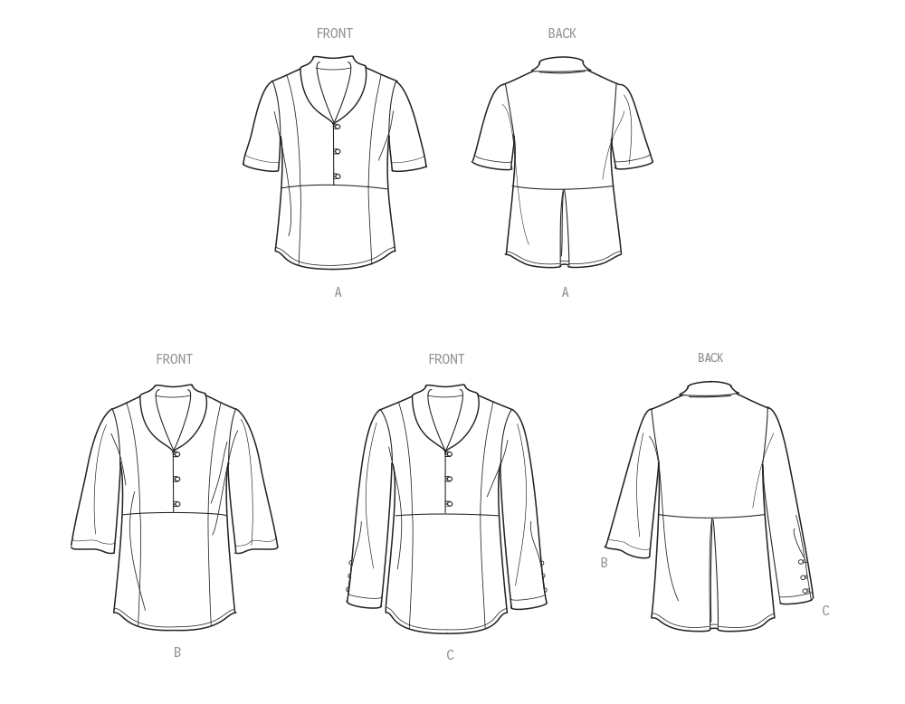 Simplicity S9890 sewing pattern envelope showing plus size top