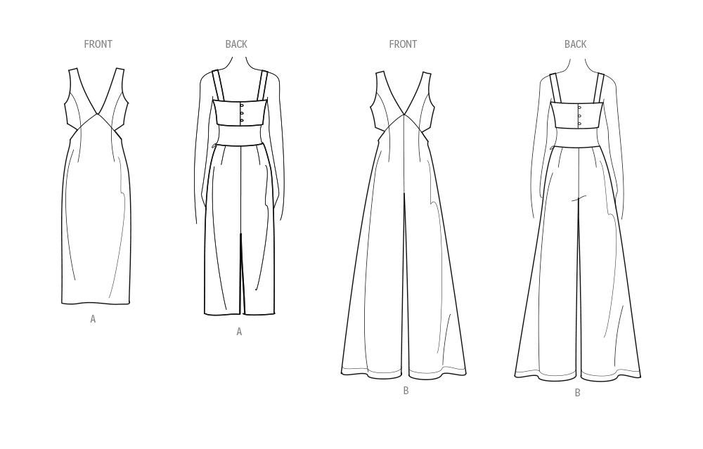 Simplicity S9945 sewing pattern envelope showing dresses