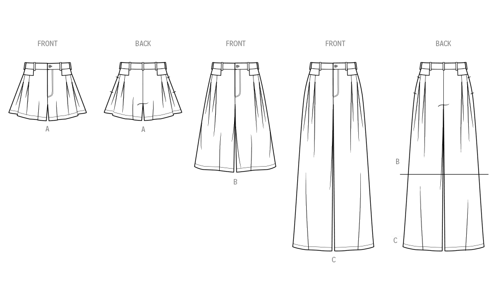 Simplicity S9955 sewing pattern envelope showing trousers