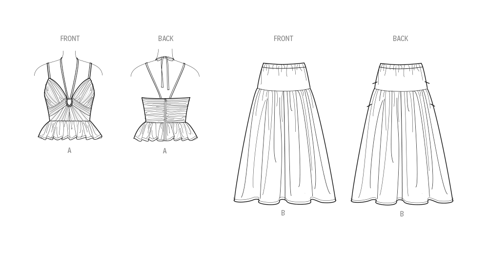 Simplicity S9958 sewing pattern envelope showing dress